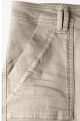 Street One - Jeans med cargo look - MidWaist - Beige