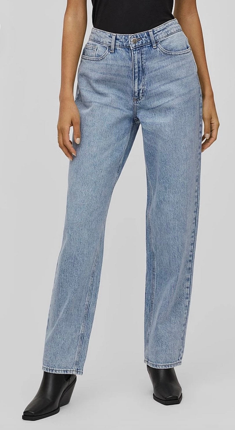 VILA - Vikelly Jaf HW straight jeans - flere farver
