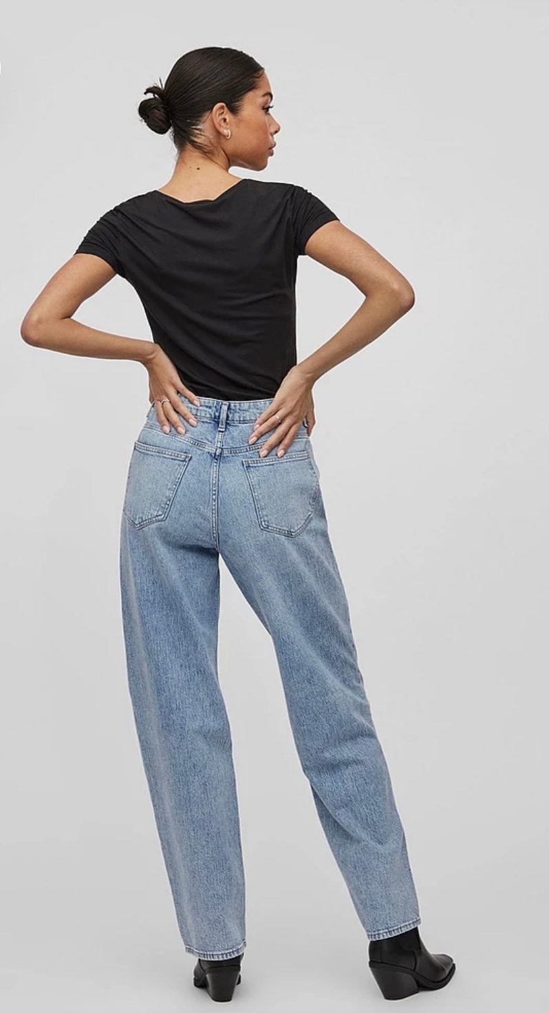VILA - Vikelly Jaf HW straight jeans - flere farver