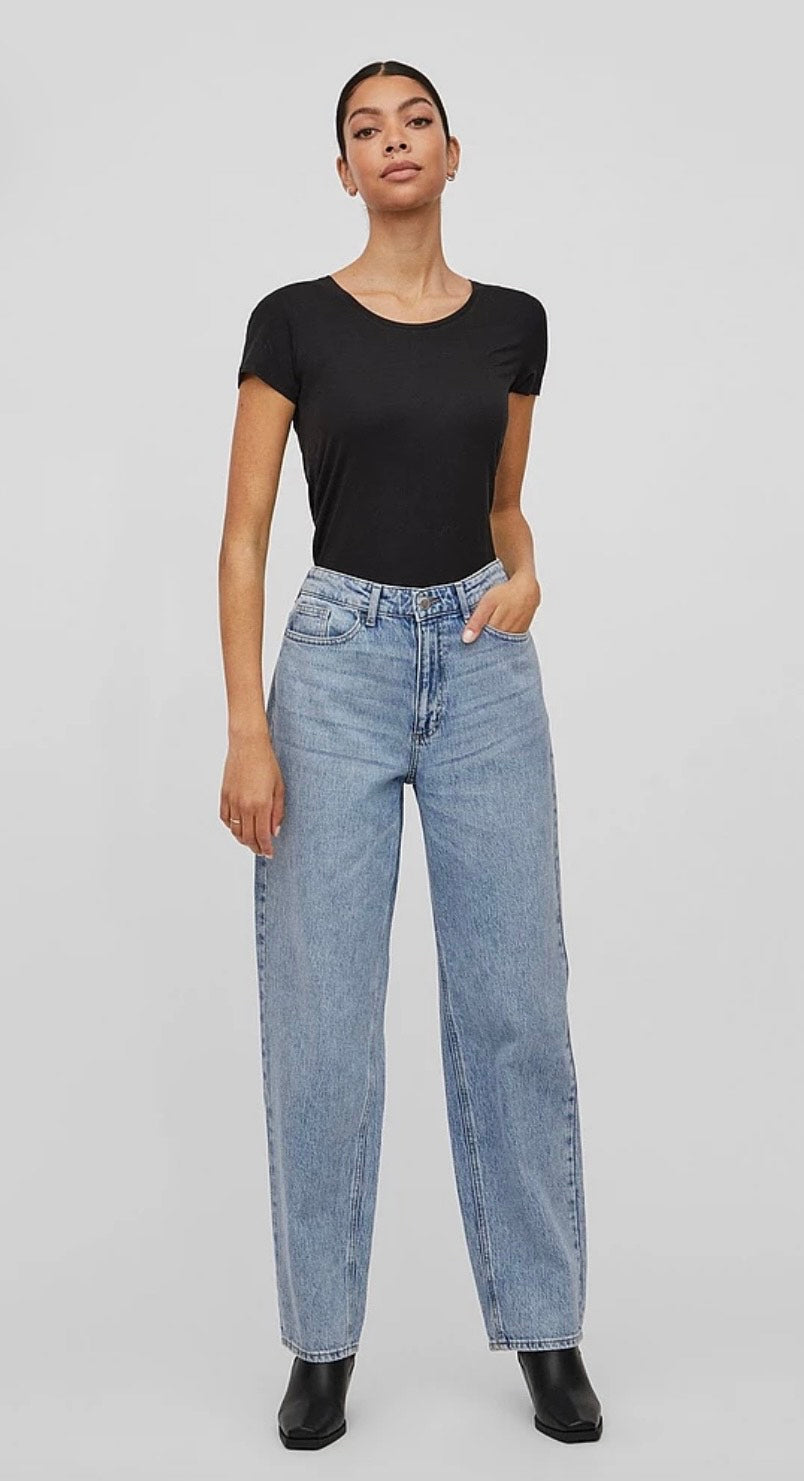VILA - Vikelly Jaf HW straight jeans - flere farver