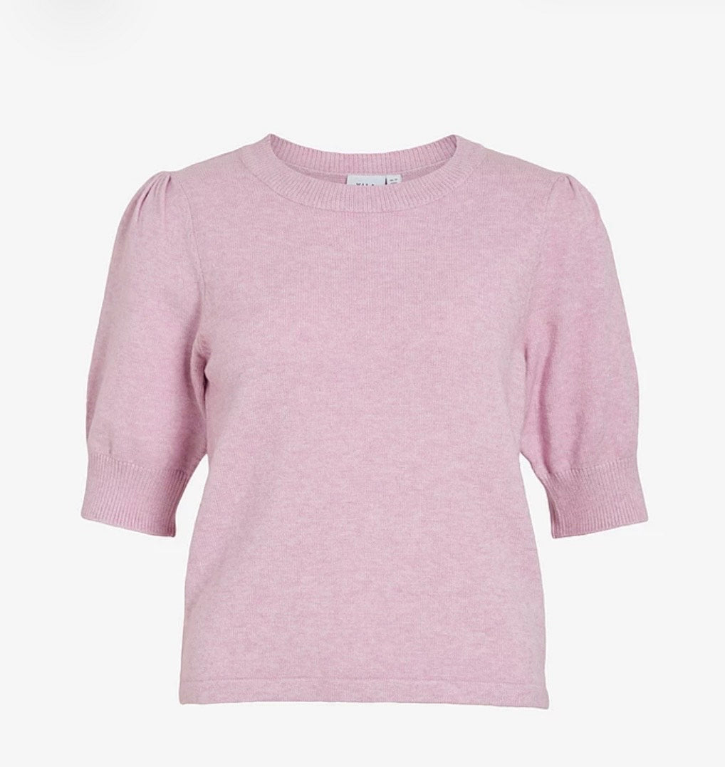 VILA - Viril 2/4 sleeve O-neck knit top - flere farver