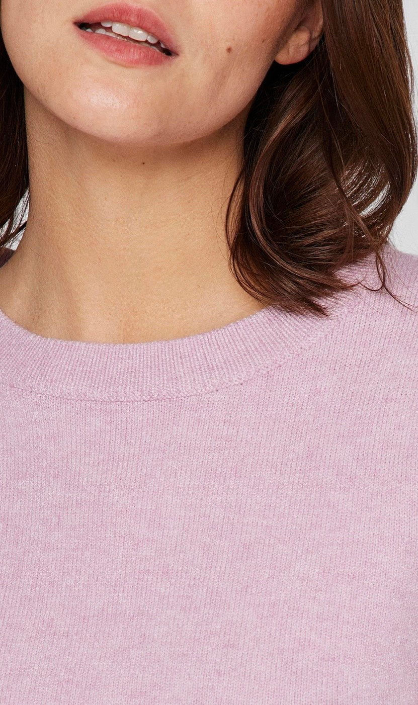 VILA - Viril 2/4 sleeve O-neck knit top - flere farver