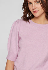 VILA - Viril 2/4 sleeve O-neck knit top - flere farver