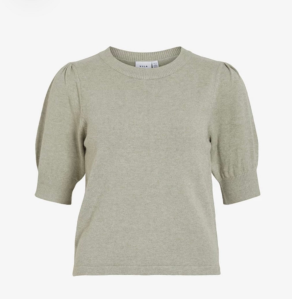 VILA - Viril 2/4 sleeve O-neck knit top - flere farver