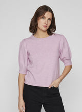 VILA - Viril 2/4 sleeve O-neck knit top - flere farver
