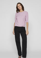 VILA - Viril 2/4 sleeve O-neck knit top - flere farver