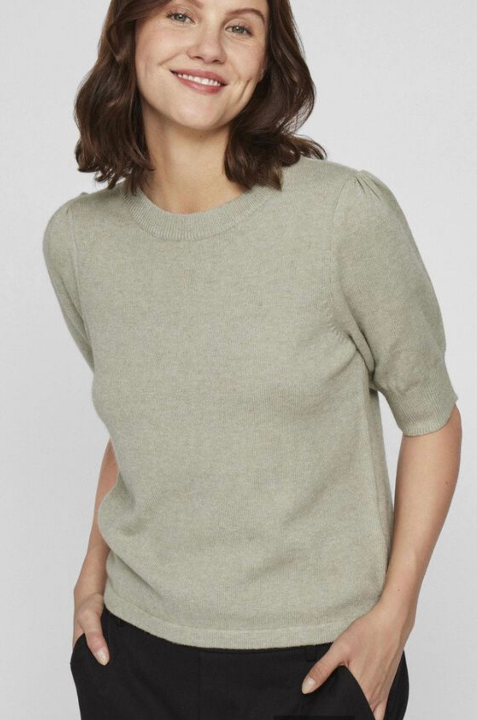 VILA - Viril 2/4 sleeve O-neck knit top - flere farver