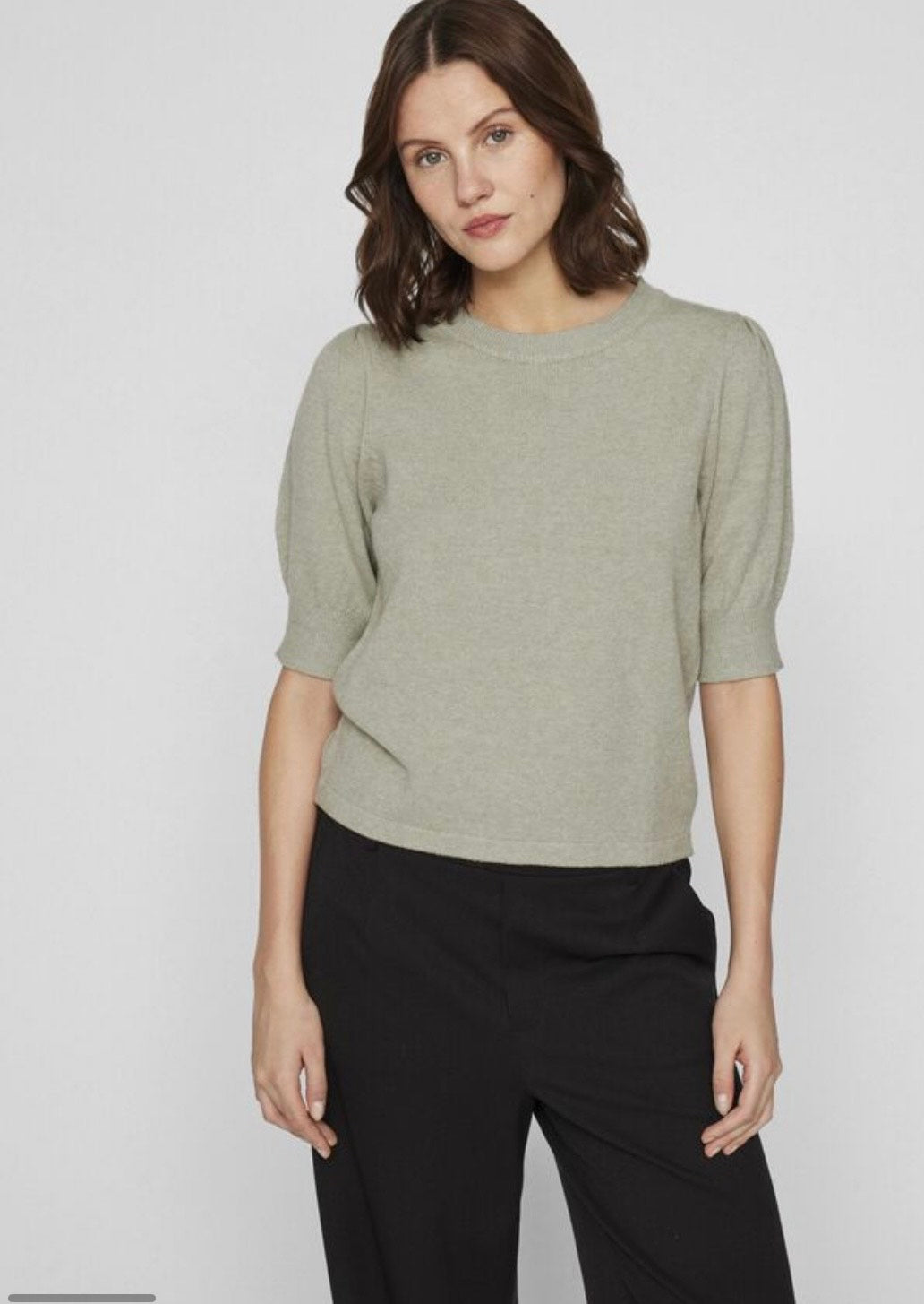 VILA - Viril 2/4 sleeve O-neck knit top - flere farver