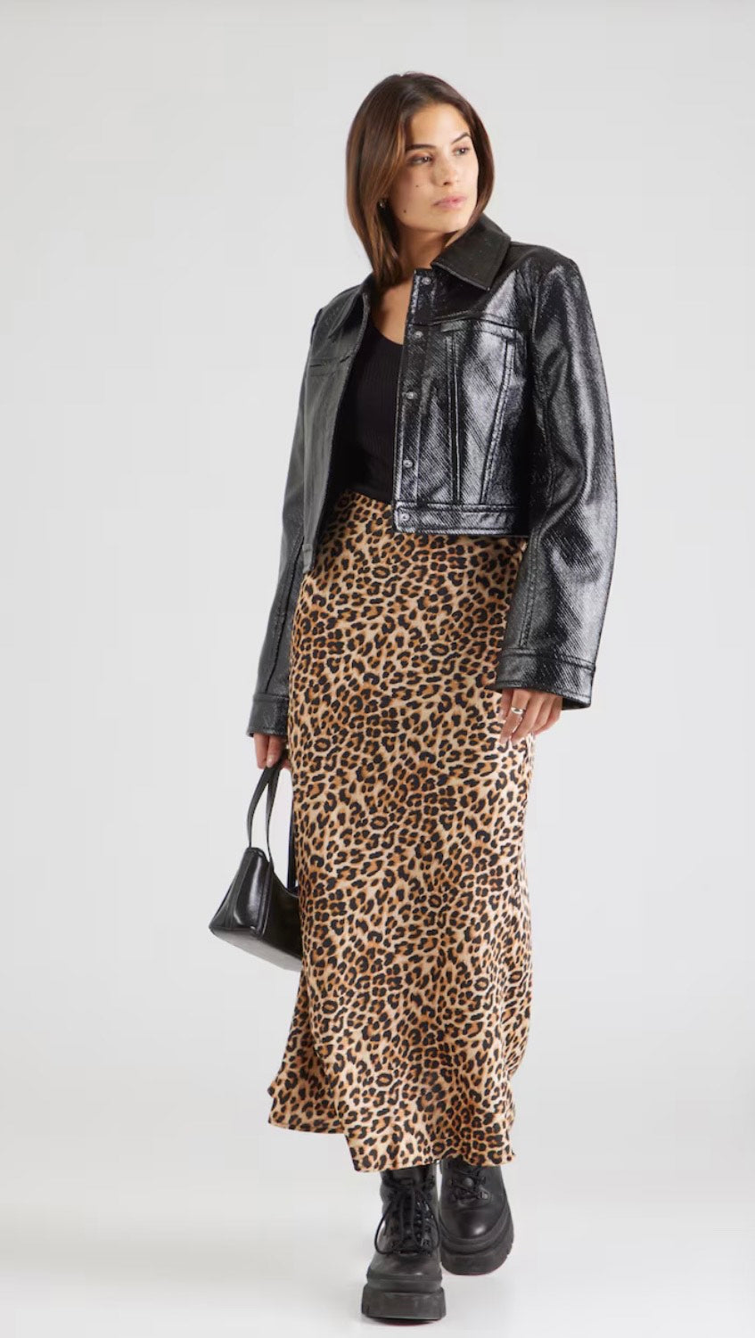 VILA - Vielette HW Midi skirt - Leopard