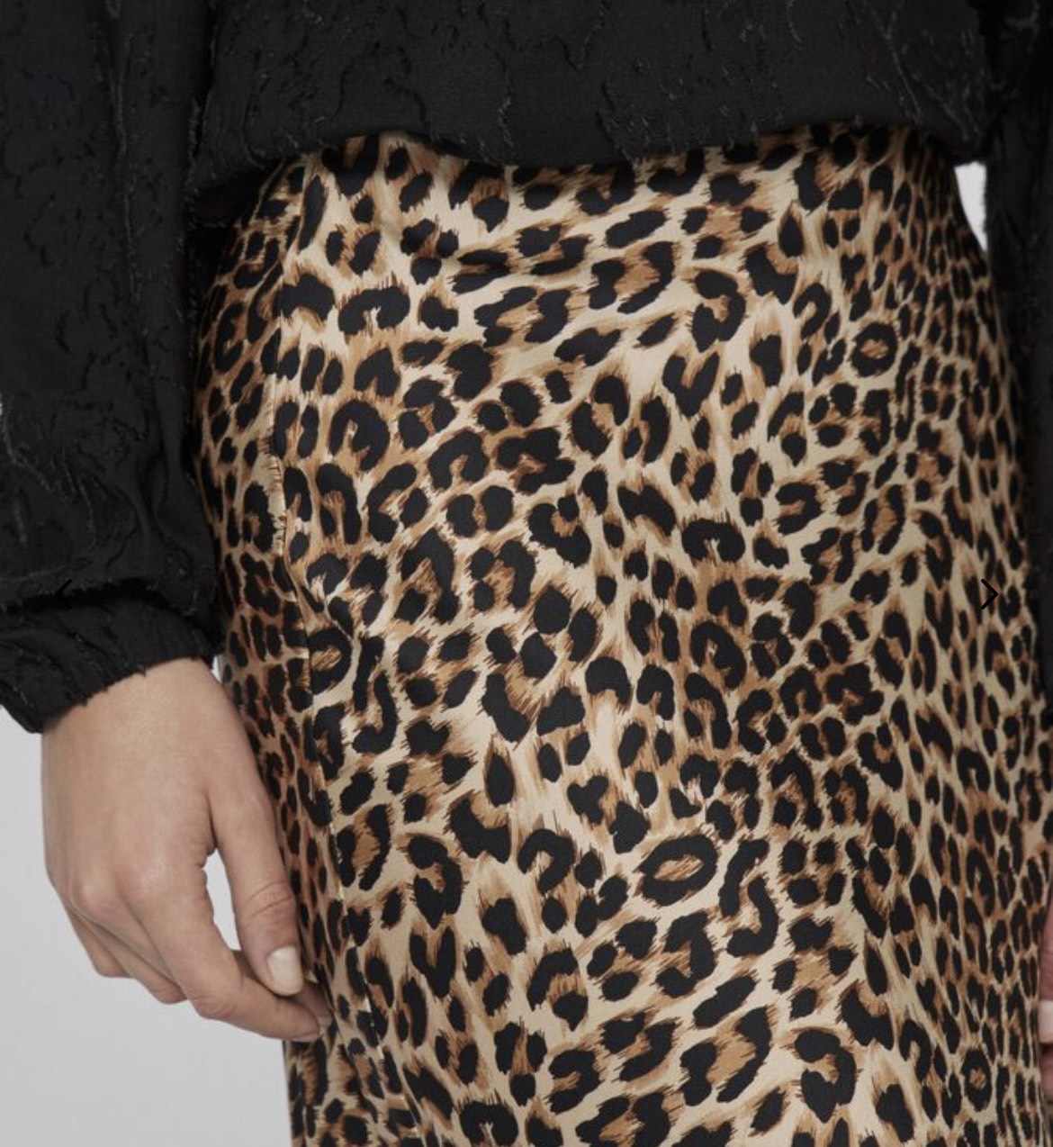VILA - Vielette HW Midi skirt - Leopard