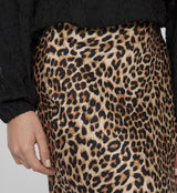 VILA - Vielette HW Midi skirt - Leopard