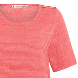 Mansted Lui bluse soft red i økologisk bomuld