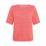 Mansted Lui bluse soft red i økologisk bomuld