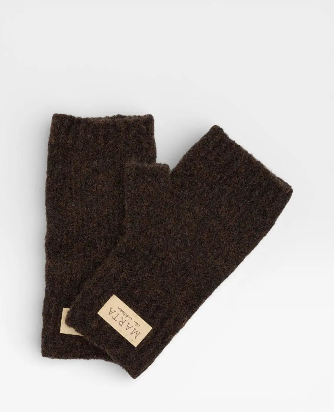 Fingerløse handsker fra Marta du Château i brun