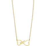 Mom heart halskæde i guld fra Tim og Simonsen