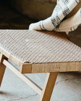 VASAI lounge stol natur let havemøbel til udendørs brug