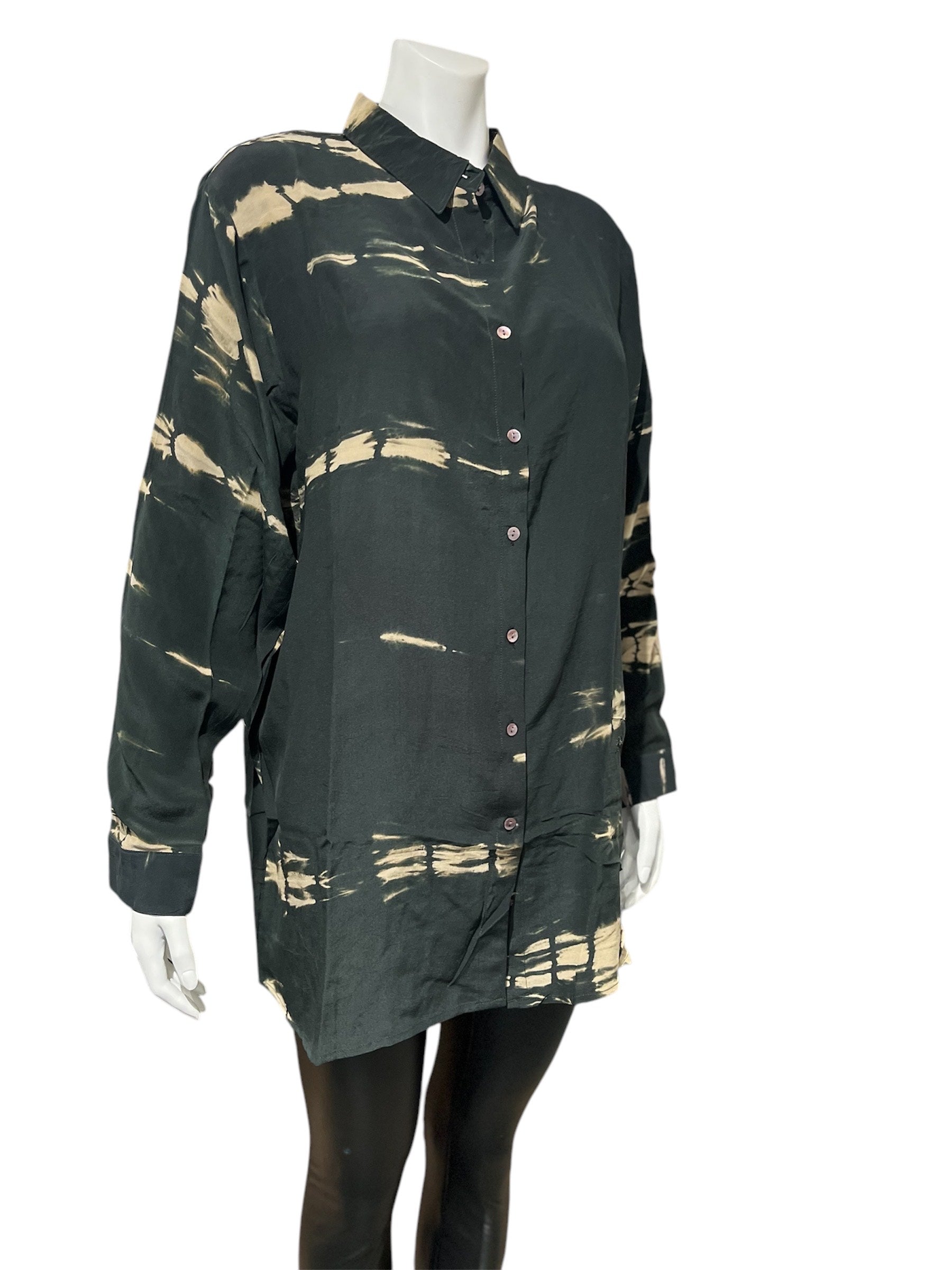 Cofur - Leela shirt -  Sort/beige - XL