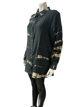 Cofur - Leela shirt -  Sort/beige - XL