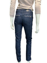 Jonny Q Jeans - Super Stretch Ring - Mørke Jeans med lynlåsdetaljer