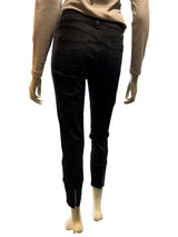 Jonny Q Jeans - Sort Capri buks med lynlås detalje