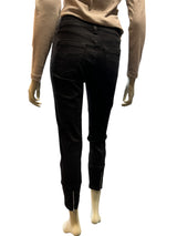 Jonny Q Jeans - Sort Capri buks med lynlås detalje
