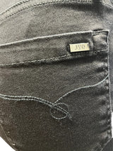 Jonny Q Jeans - Sort Capri buks med lynlås detalje