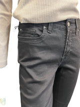 Jonny Q Jeans - Sort Capri buks med lynlås detalje