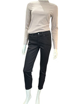 Jonny Q Jeans - Sort Capri buks med lynlås detalje