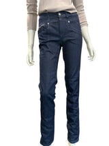 Jonny Q Jeans - Super Stretch Ring - Mørke Jeans med lynlåsdetaljer