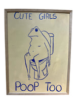 Illustration - CUTE GIRLS POOP TOO - flere varianter