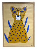 Illustration - Blå Leopard