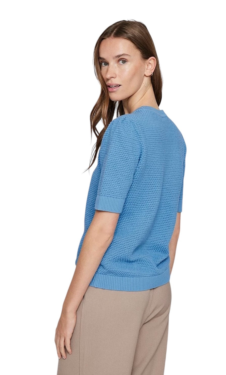 VILA - Vidalo O-neck S/S knit top - flere farver