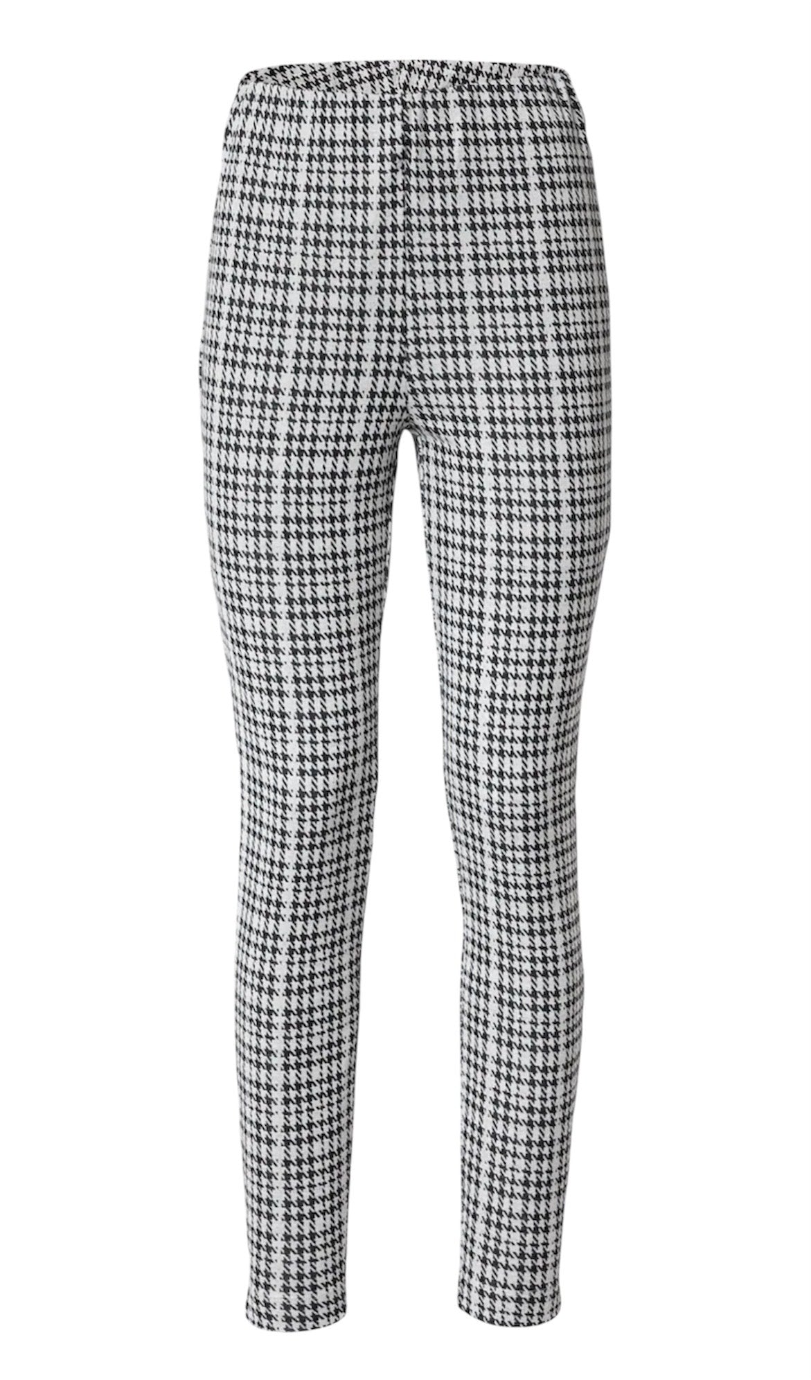 VILA - Vihoundi HW 7/8 leggings - sort/hvid tern