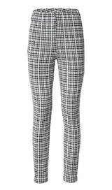 VILA - Vihoundi HW 7/8 leggings - sort/hvid tern