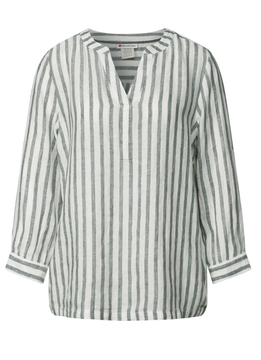 Striped blouse 345395 – let og stilfuld til både kontor og fritid

