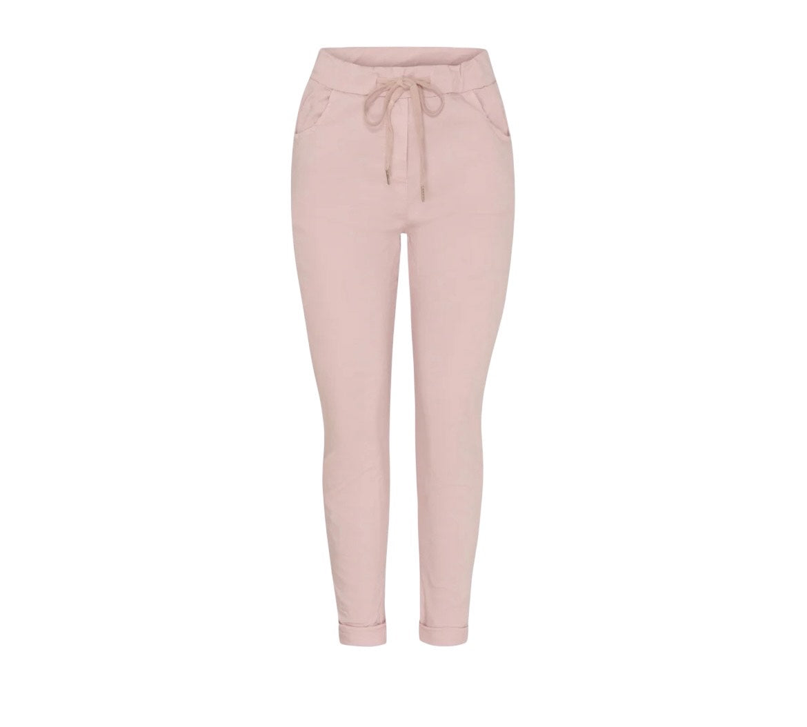 MdcKalie Pants fra Marta du Chateau – damebukser med elastik og lommer - rosa

