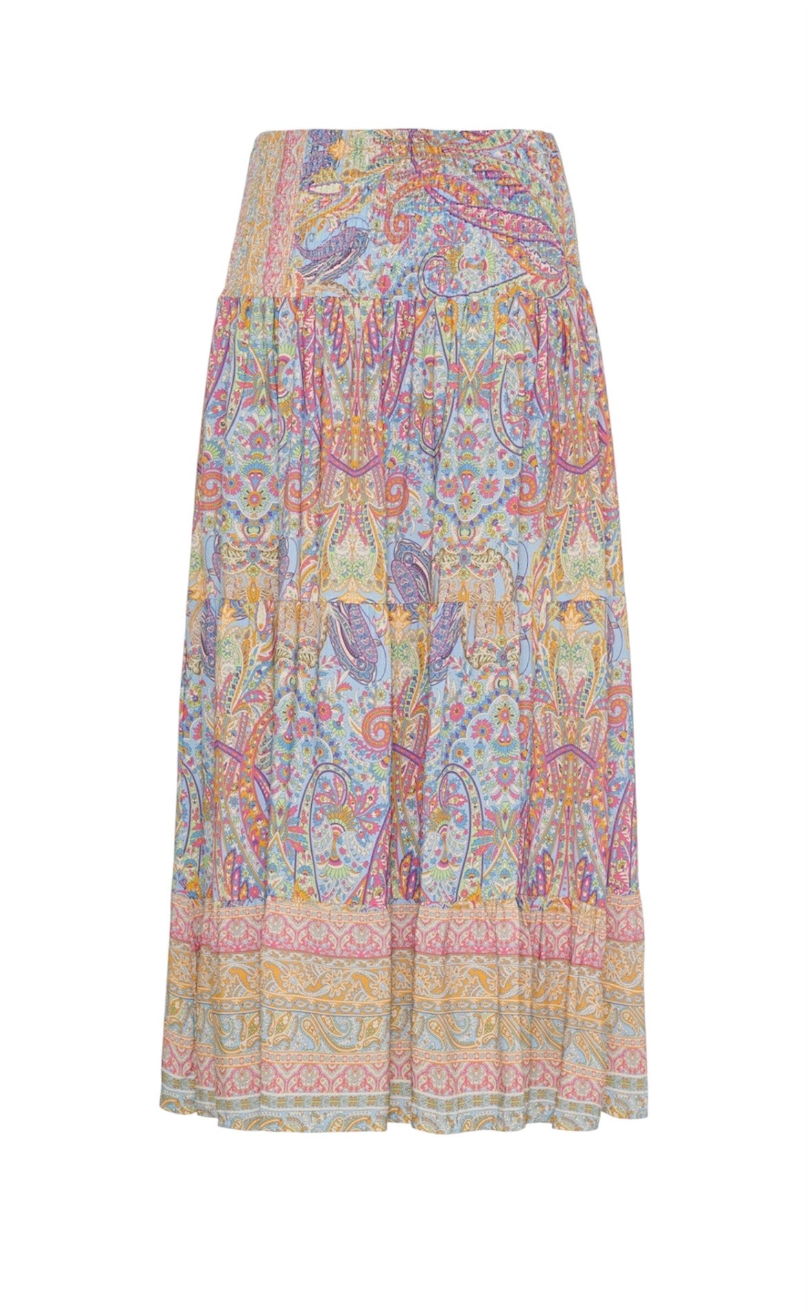MdcPrincess Skirt fra Marta du Chateau – lang boho-nederdel i viskose - print sky