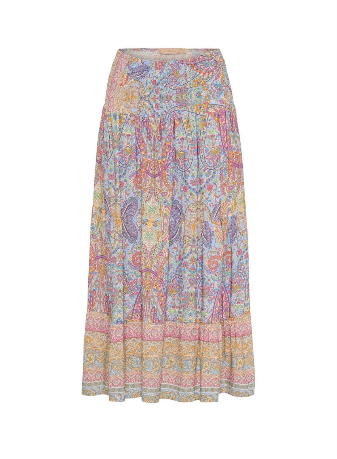 MdcPrincess Skirt fra Marta du Chateau – lang boho-nederdel i viskose - print sky