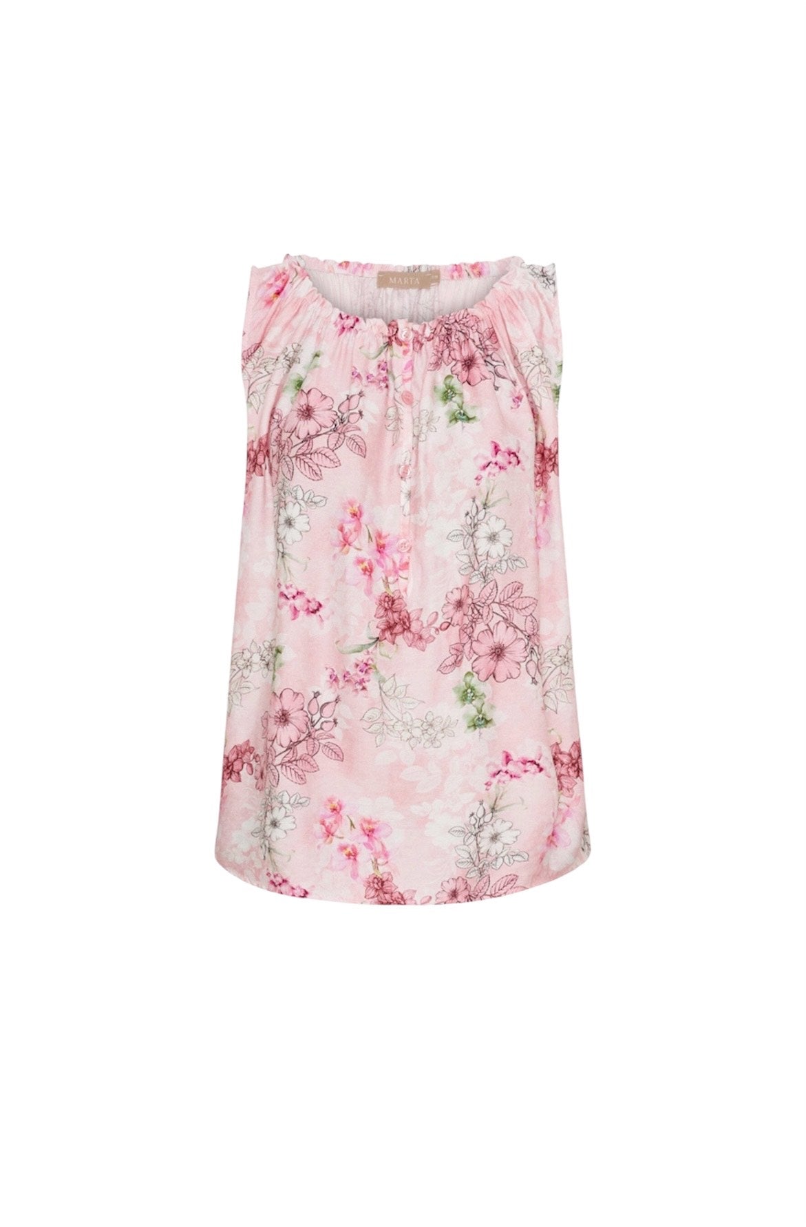 MdcSilja Top fra Marta du Chateau – feminin top i blød kvalitet med elegant snit, set hos butikbravos.dk