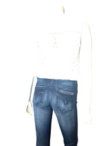 Jonny Q capri jeans med flamed vask