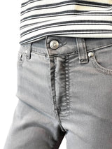Grå capribukser med stretch og sporty detalje – Jonny Q Berlin model