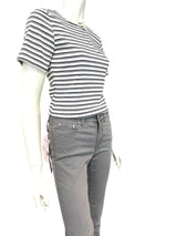 Capri buks fra Jonny Q – model P1390 Berlin i grå tech denim med lynlås