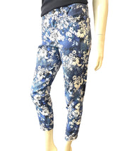 Jeans med lynlås ved benet – Jacky Denim Flower P1161 fra Jonny Q