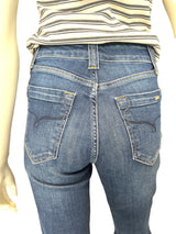 Slankende damejeans i mørk forvasket denim – Jonny Q X-Fit Catherine P682AC