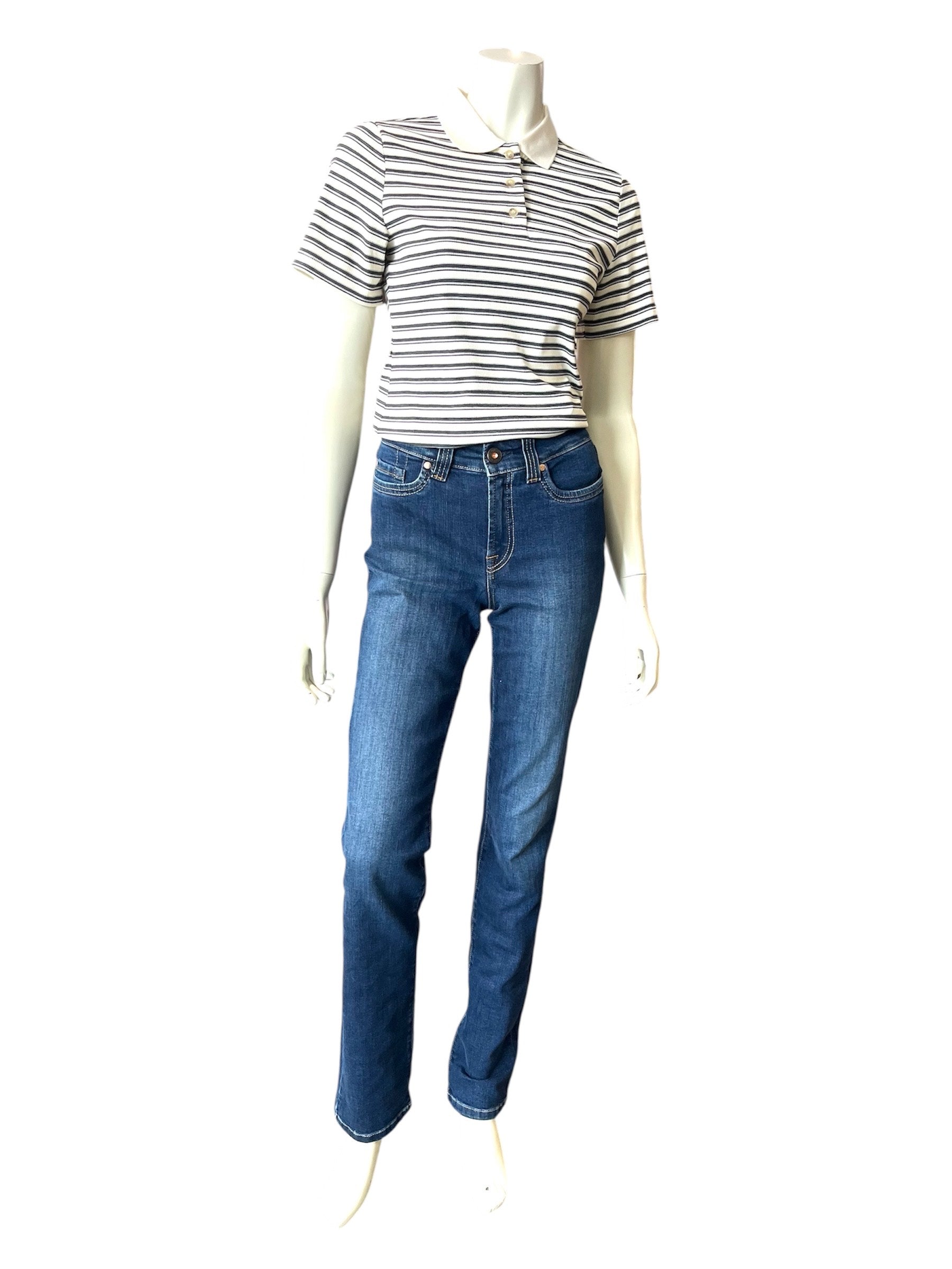 Catherine jeans fra Jonny Q – model P682AC i dark destroyed med stretch og fem lommer