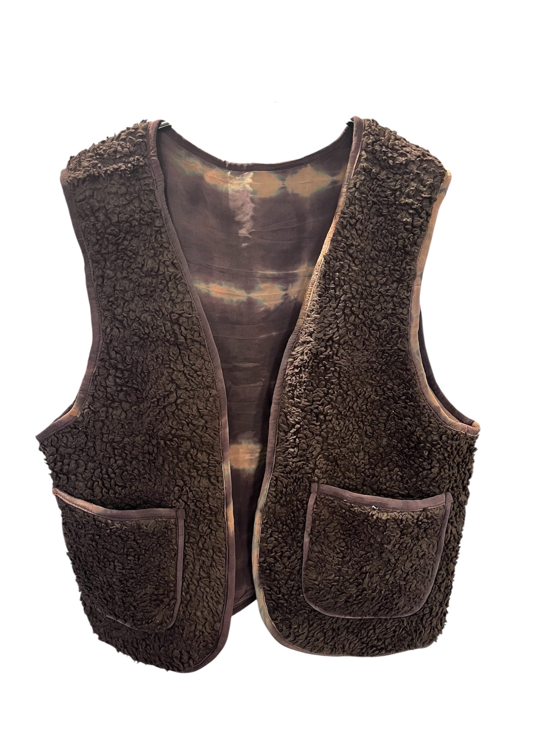 Cofur Teddy Vest T117C – unika OneSize i bomulds-teddy med genanvendt silkefór