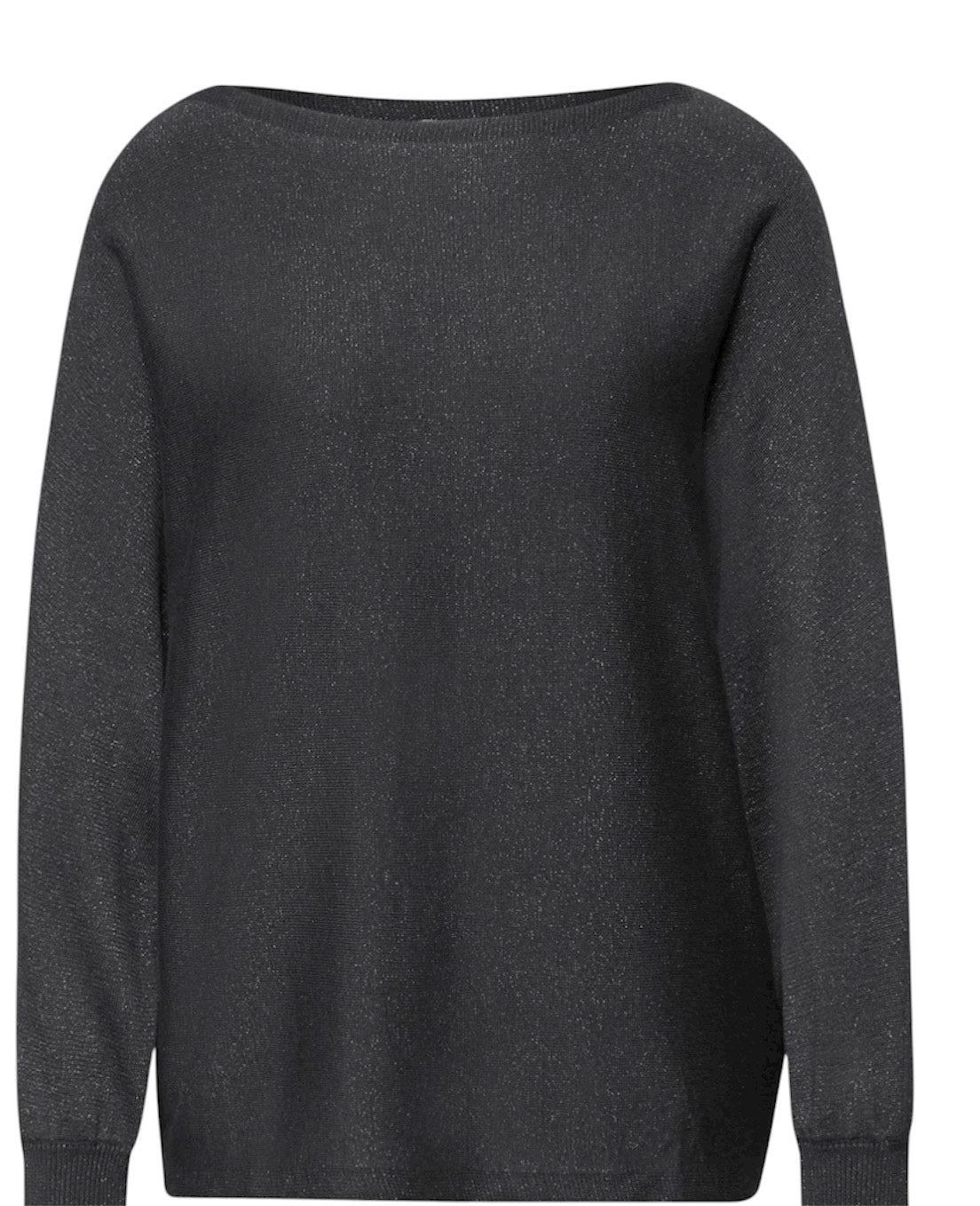 Street One pullover med elegant glimmerlook