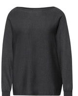 Street One pullover med elegant glimmerlook
