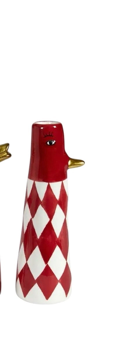 Speedtsberg Vase And 222581 | Håndmalet Keramikvase 2 varianter - Rød/Hvid/Guld