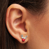 LULU Copenhagen Rudolph ørering i sølv – jule-rensdyr motiv, 1 stk